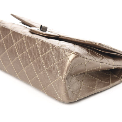 Chanel Metallic Aged Calfskin Quilted 2.55 Reissue 225 Flap Gold 9 of 11