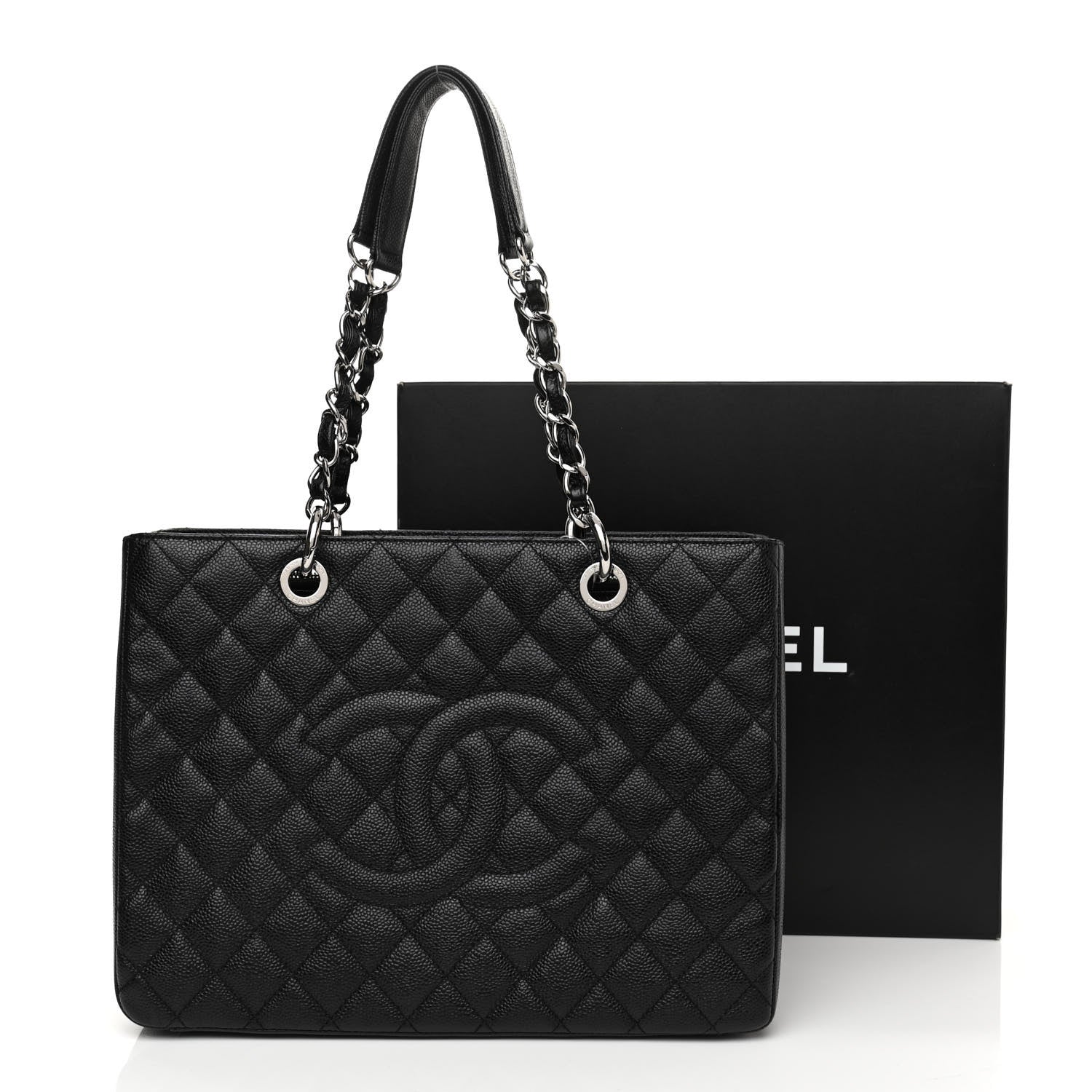 Chanel Caviar Quilted Grand Shopping Tote GST Black 11 of 11