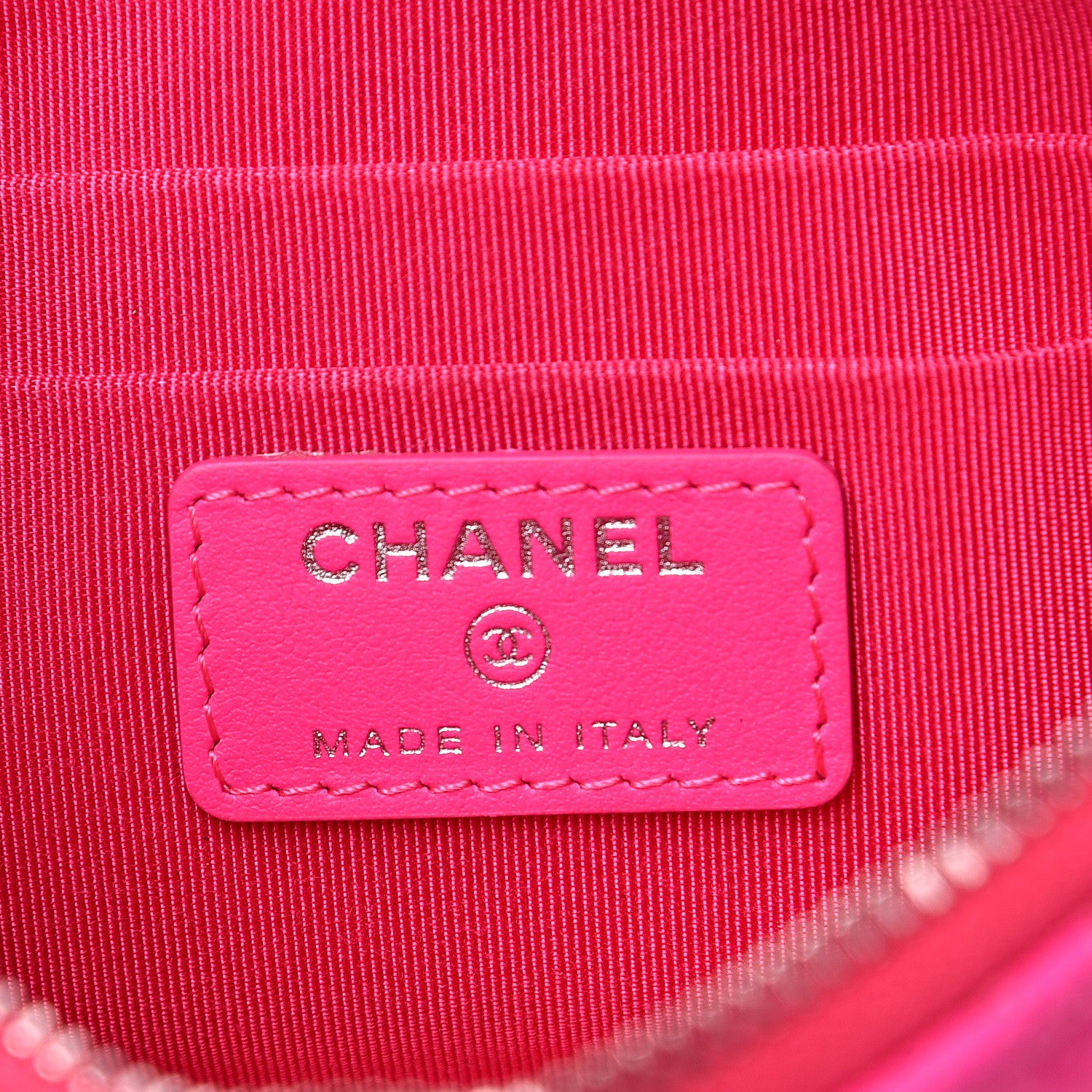 Chanel Goatskin Quilted Medium Reissue Cosmetic Case Pink 5 of 8