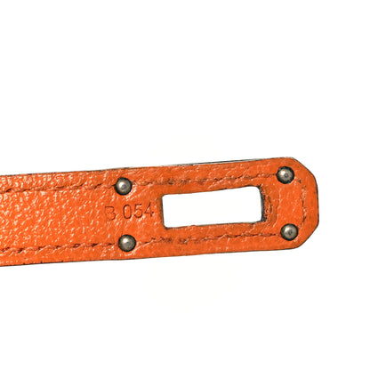 Hermes Chevre Mysore Kelly Longue Wallet Orange 7 of 12
