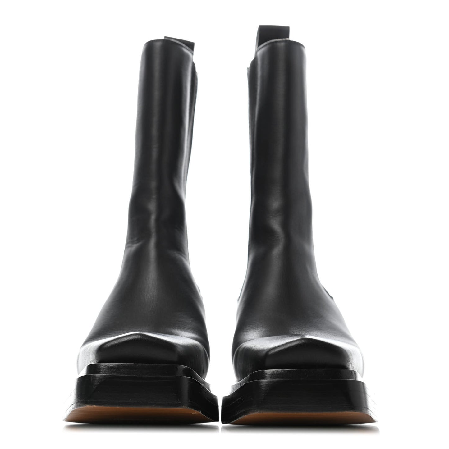 Calfskin Lean Mid-Calf Boots 37 Black
