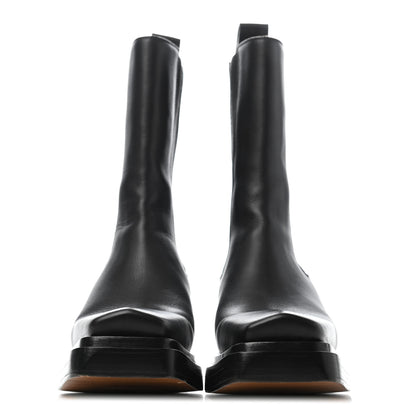 Bottega Veneta Calfskin Lean Mid-Calf Boots 37 Black 2 of 5