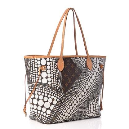 Louis Vuitton Monogram Kusama Waves Neverfull MM White 3 of 11