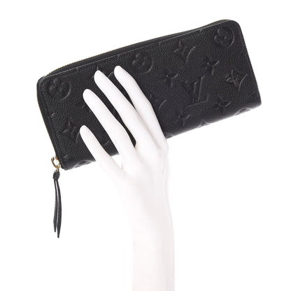 Louis Vuitton Empreinte Clemence Wallet Black 2 of 8