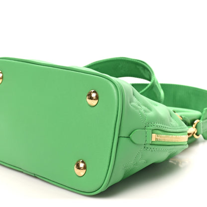 Louis Vuitton Calfskin Bubblegram Alma BB Basilic 9 of 9