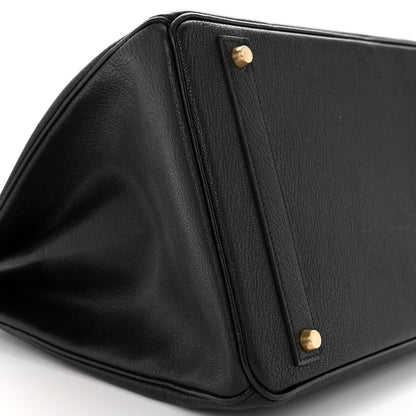 Hermes Chevre De Coromandel Birkin 40 Black 9 of 15