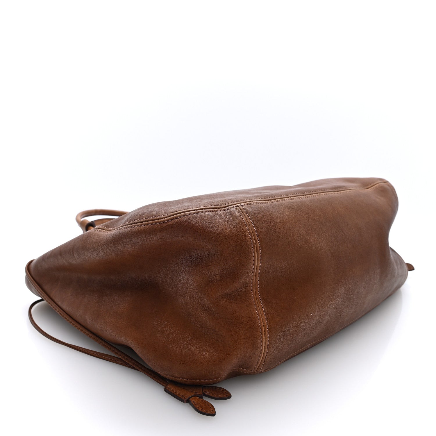 Miu Miu Nappa Ivy Shopping Bag Oak 4 of 9