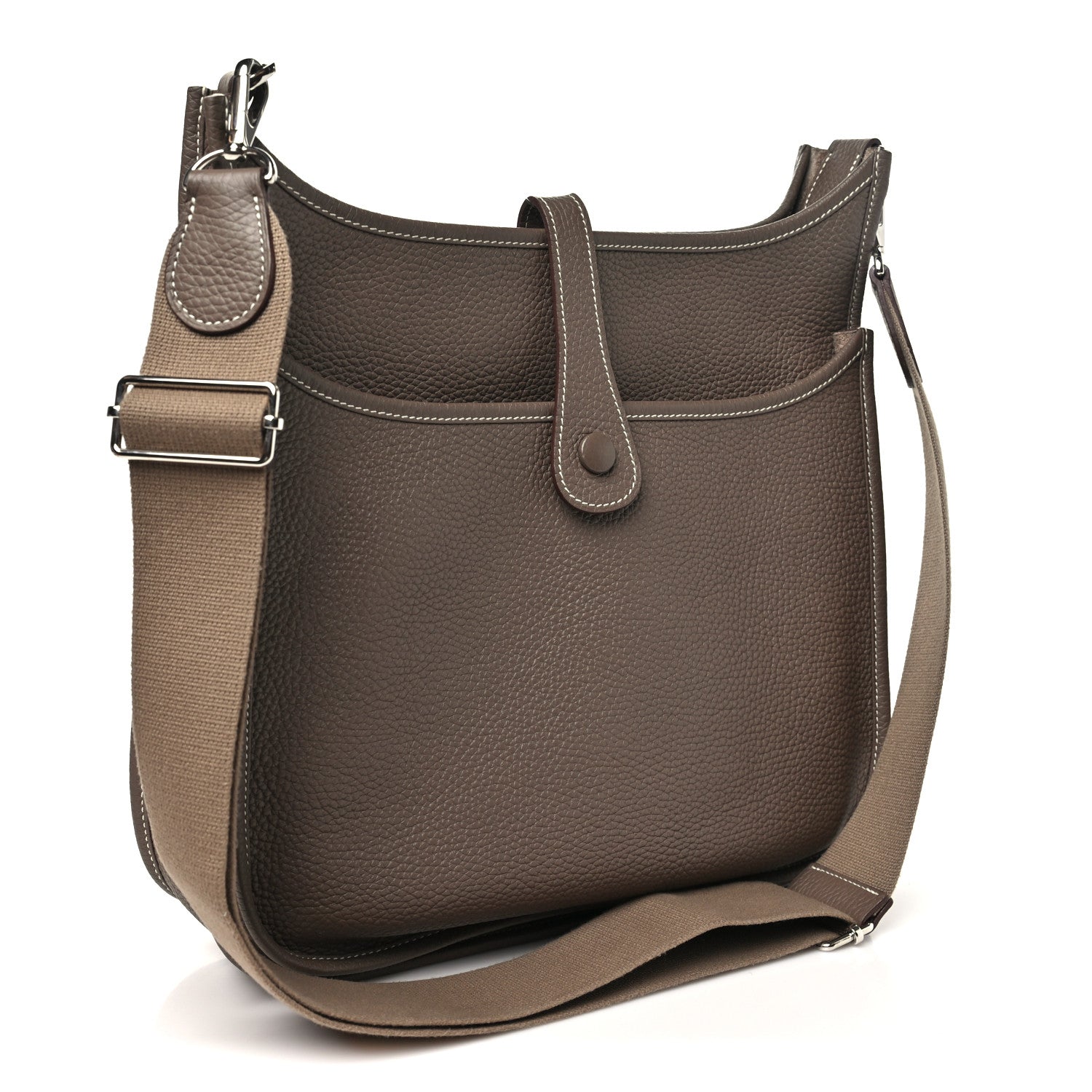 Hermes Taurillon Clemence Evelyne III PM Etoupe 3 of 11