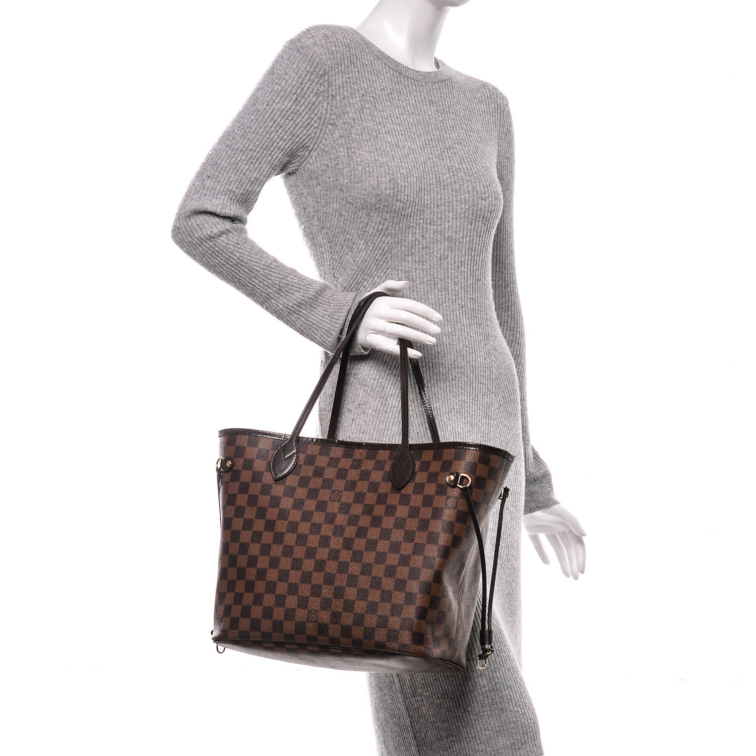 Louis Vuitton Damier Ebene Neverfull MM 2 of 7
