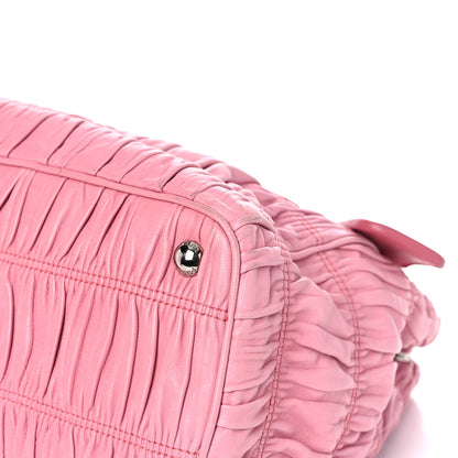 Prada Nappa Gaufre Chain Flap Geranio 10 of 17