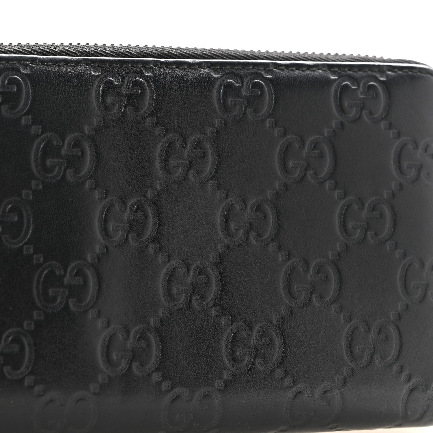Gucci Guccissima Signature Microguccissima Bree Zip Around Wallet Black 10 of 11