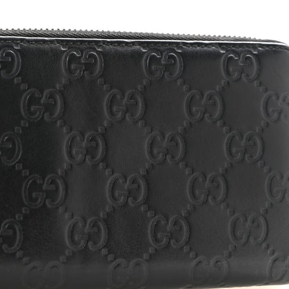 Gucci Guccissima Signature Microguccissima Bree Zip Around Wallet Black 10 of 11
