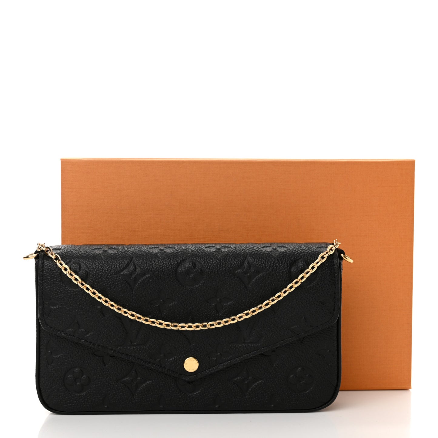 Empreinte Pochette Felicie Chain Wallet Black