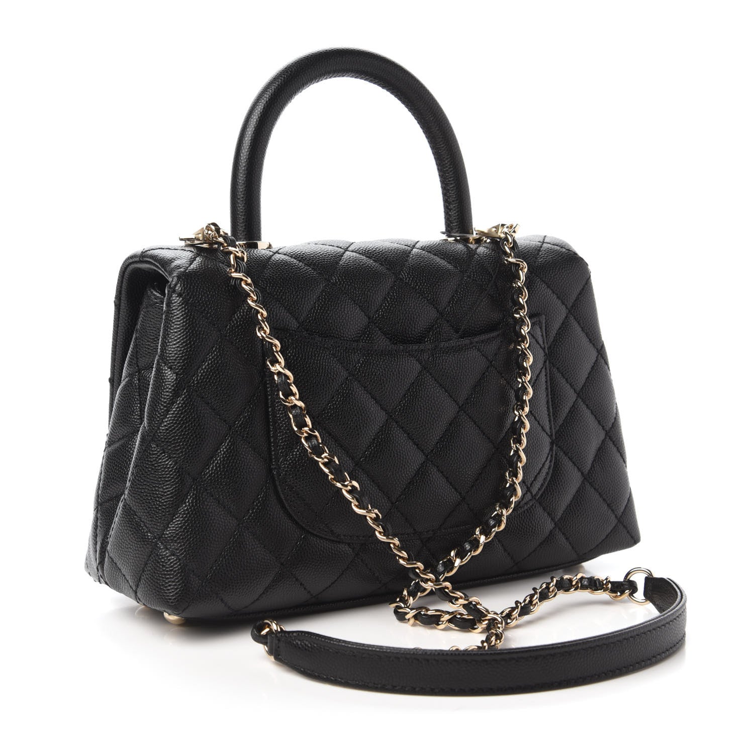 Chanel Caviar Quilted Mini Coco Handle Flap Black 3 of 11