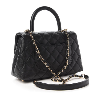 Chanel Caviar Quilted Mini Coco Handle Flap Black 3 of 11