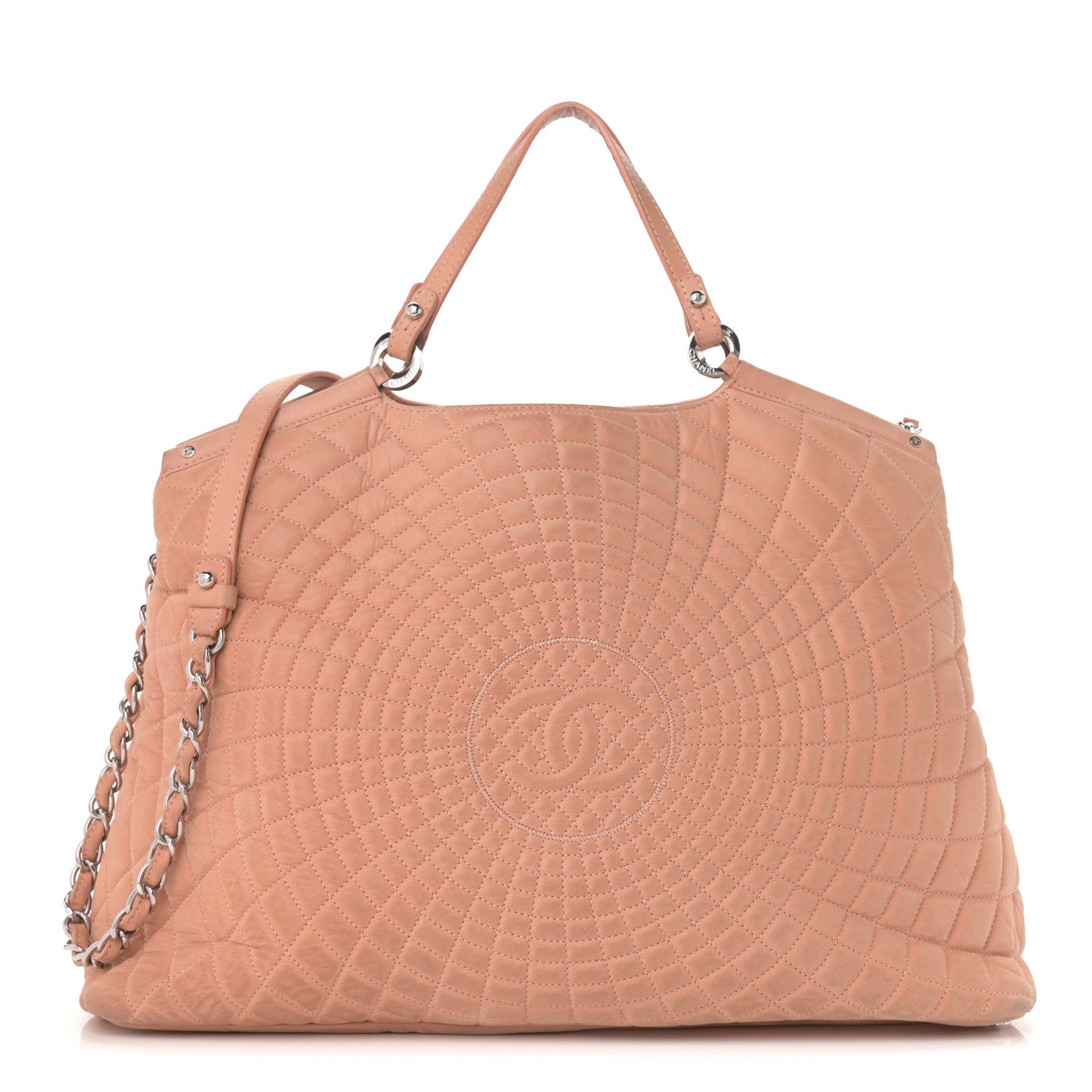 Chanel Iridescent Calfskin Large Sea Hit Tote Pink 1 of 10