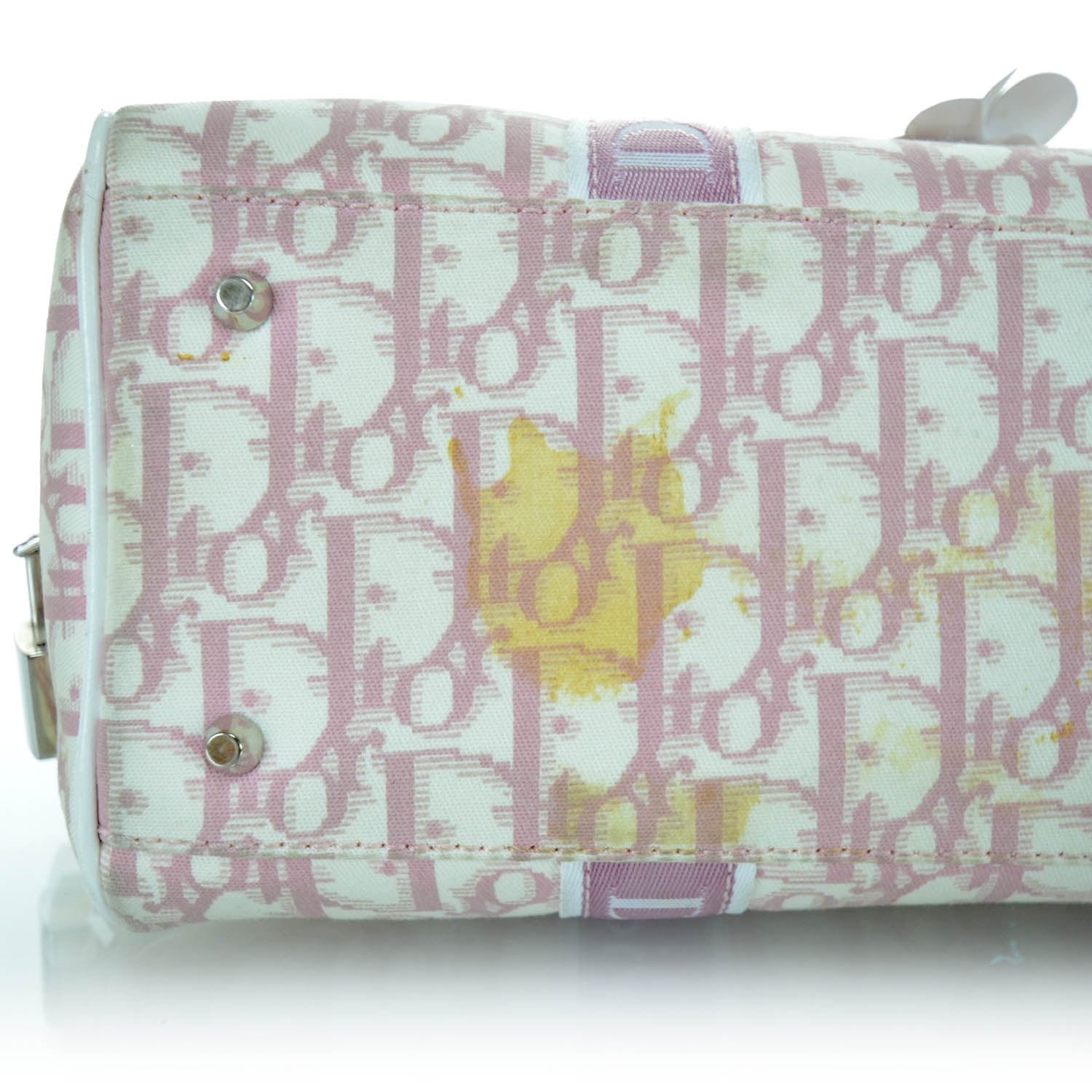 Christian Dior Monogram Girly Boston Bag Pink 6 of 12