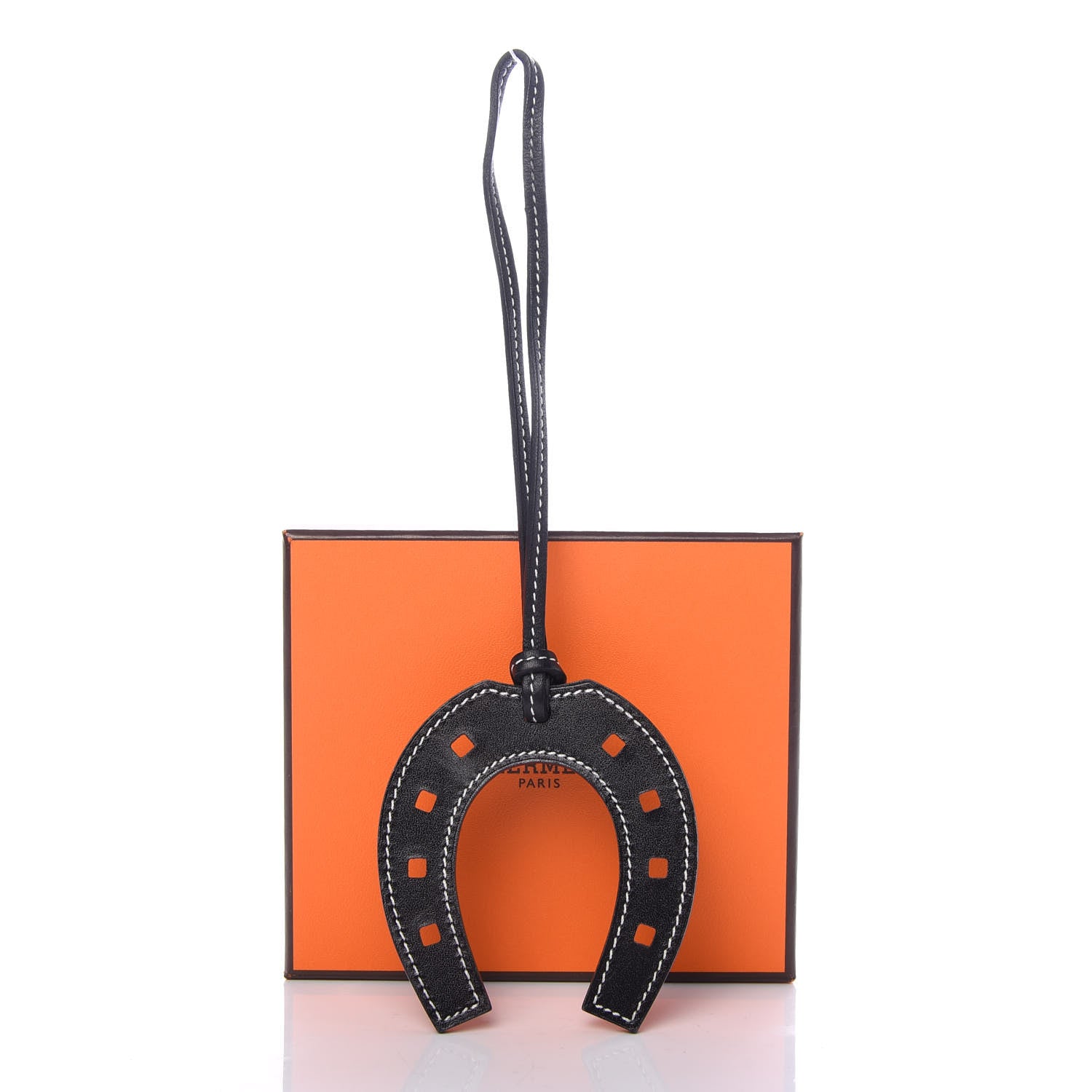 Hermes Swift Paddock Horseshoe Bag Charm Black 5 of 5