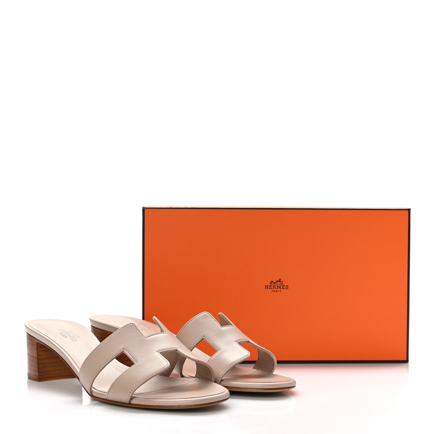 Calfskin Oasis Sandals 39 Beige Nude