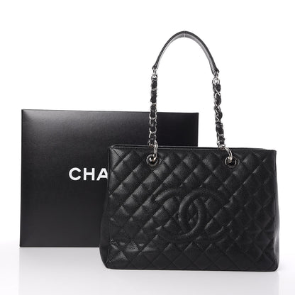 Chanel Caviar Quilted Grand Shopping Tote GST Black 8 of 8