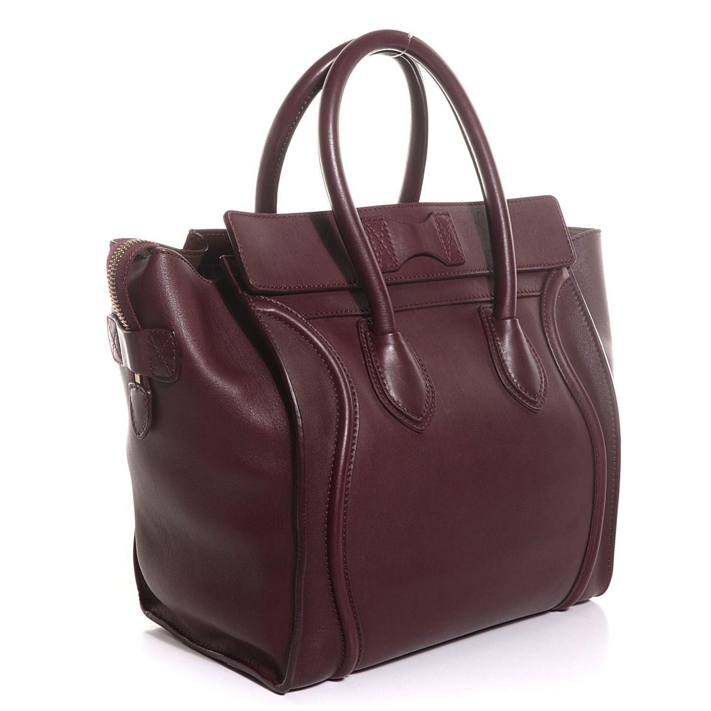 Smooth Calfskin Mini Luggage Burgundy