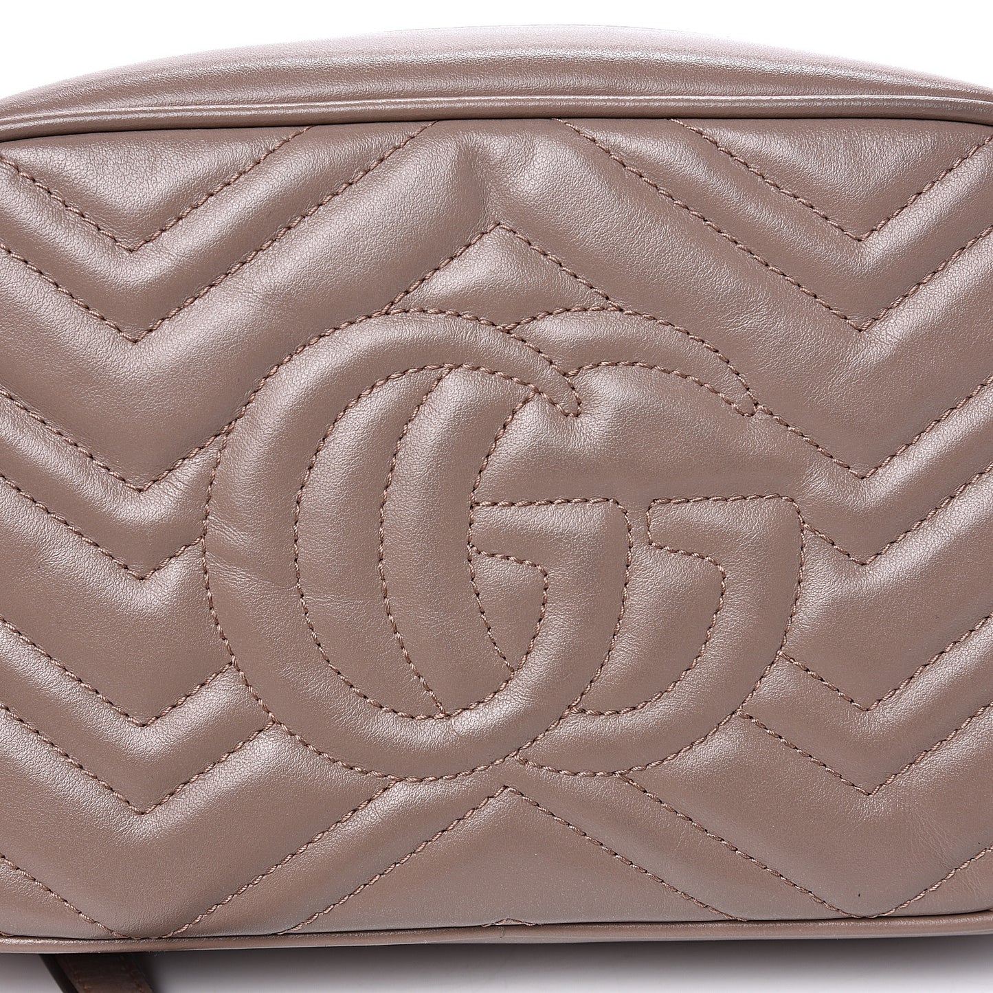 Calfskin Matelasse Small GG Marmont Chain Shoulder Bag Porcelain Rose