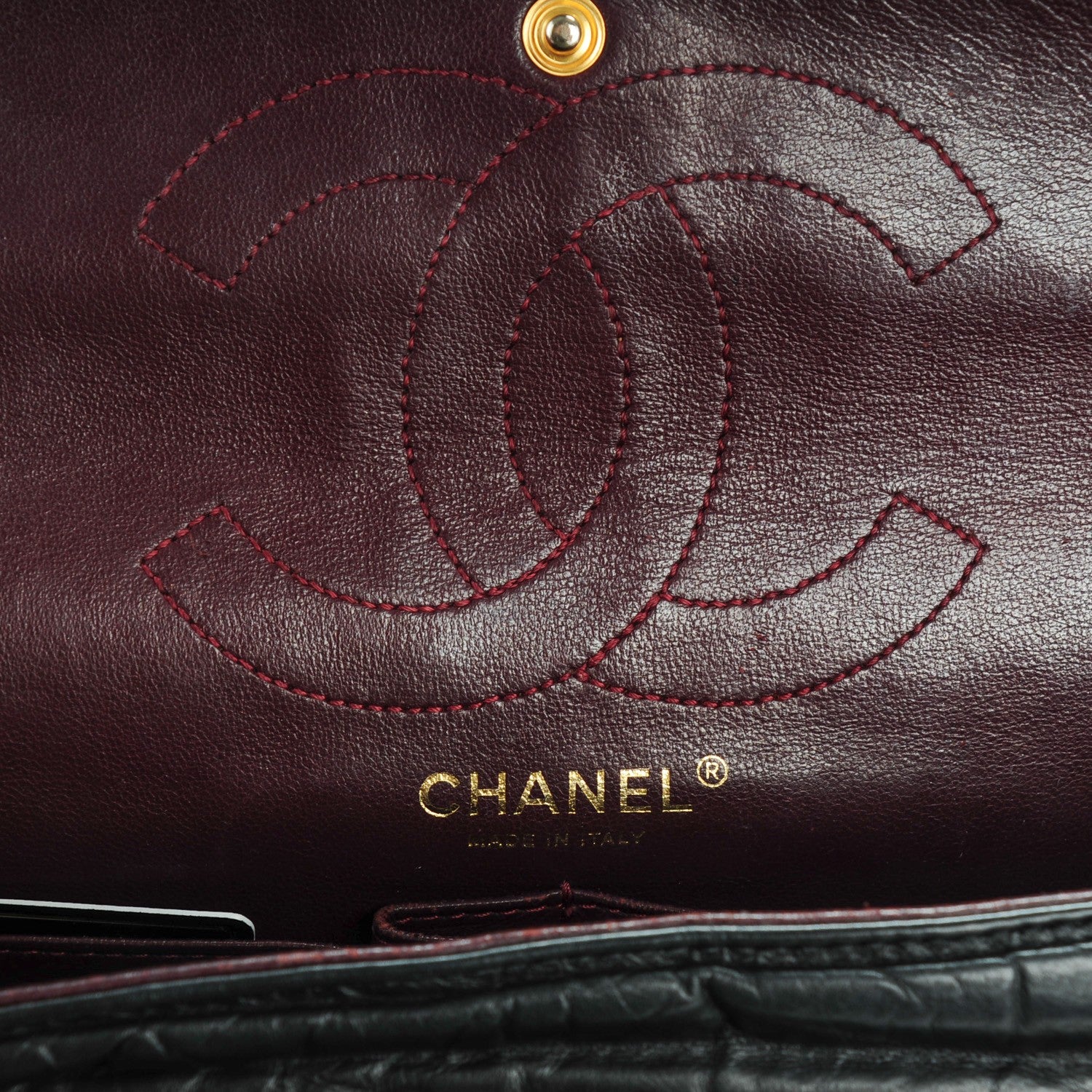 Chanel Aged Calfskin Quilted 2.55 Reissue 226 Flap Black 6 of 8