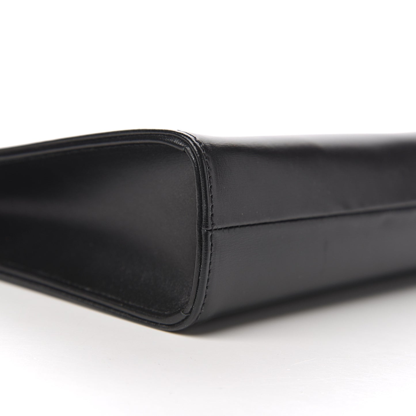 Textured Calfskin Horsebit 1955 Zip Pouch Black