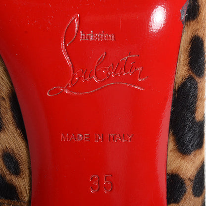 Christian Louboutin Calf Hair Leopard Particule 100 Pumps 35 5 of 5