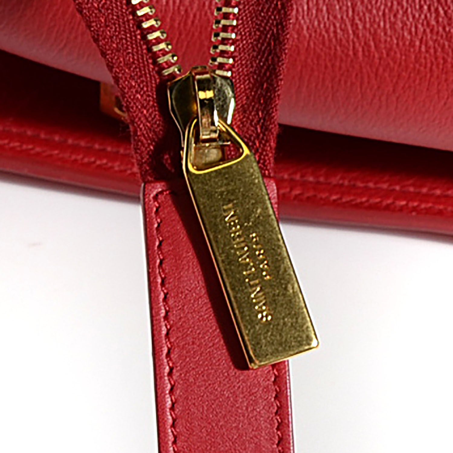 Saint Laurent Sheepskin Large Classic Y Cabas Red 6 of 9