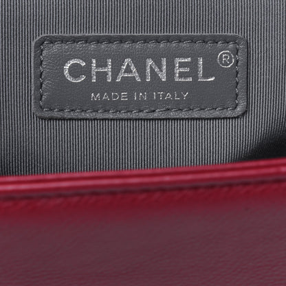 Chanel Calfskin Stitched New Medium Boy Flap Red 6 of 14