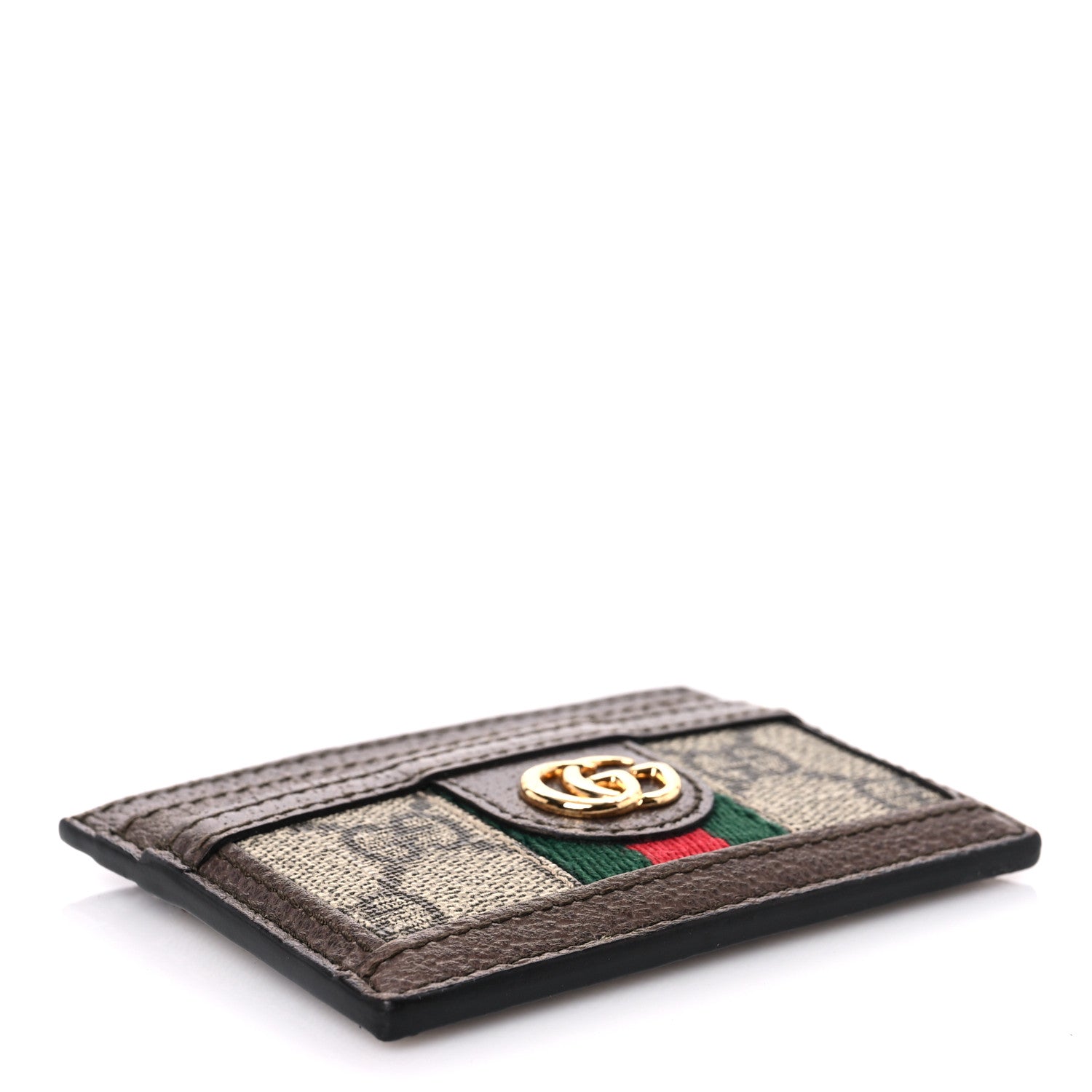 Gucci GG Supreme Monogram Ophidia Card Holder Brown 4 of 9