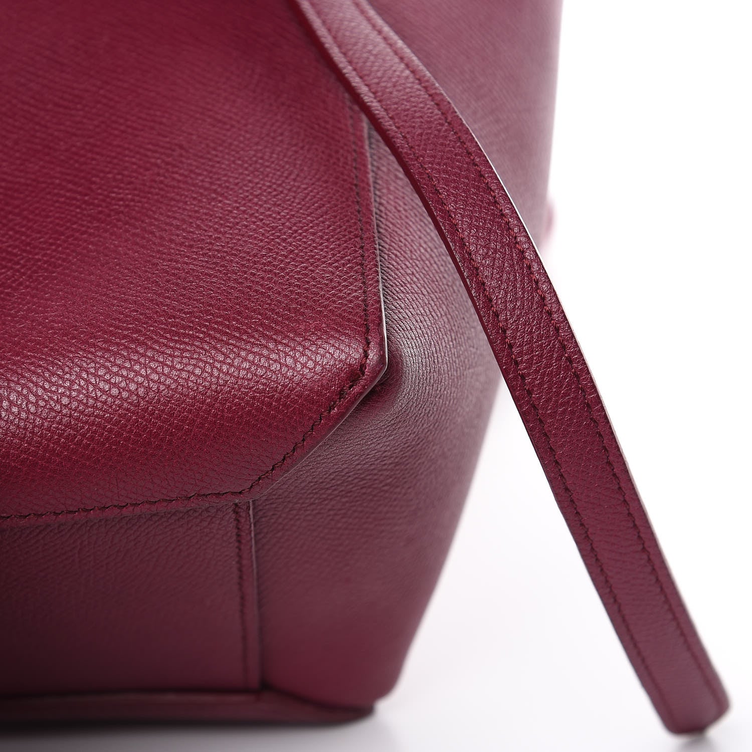 Celine Grained Calfskin Micro Belt Bag Plum 10 of 14