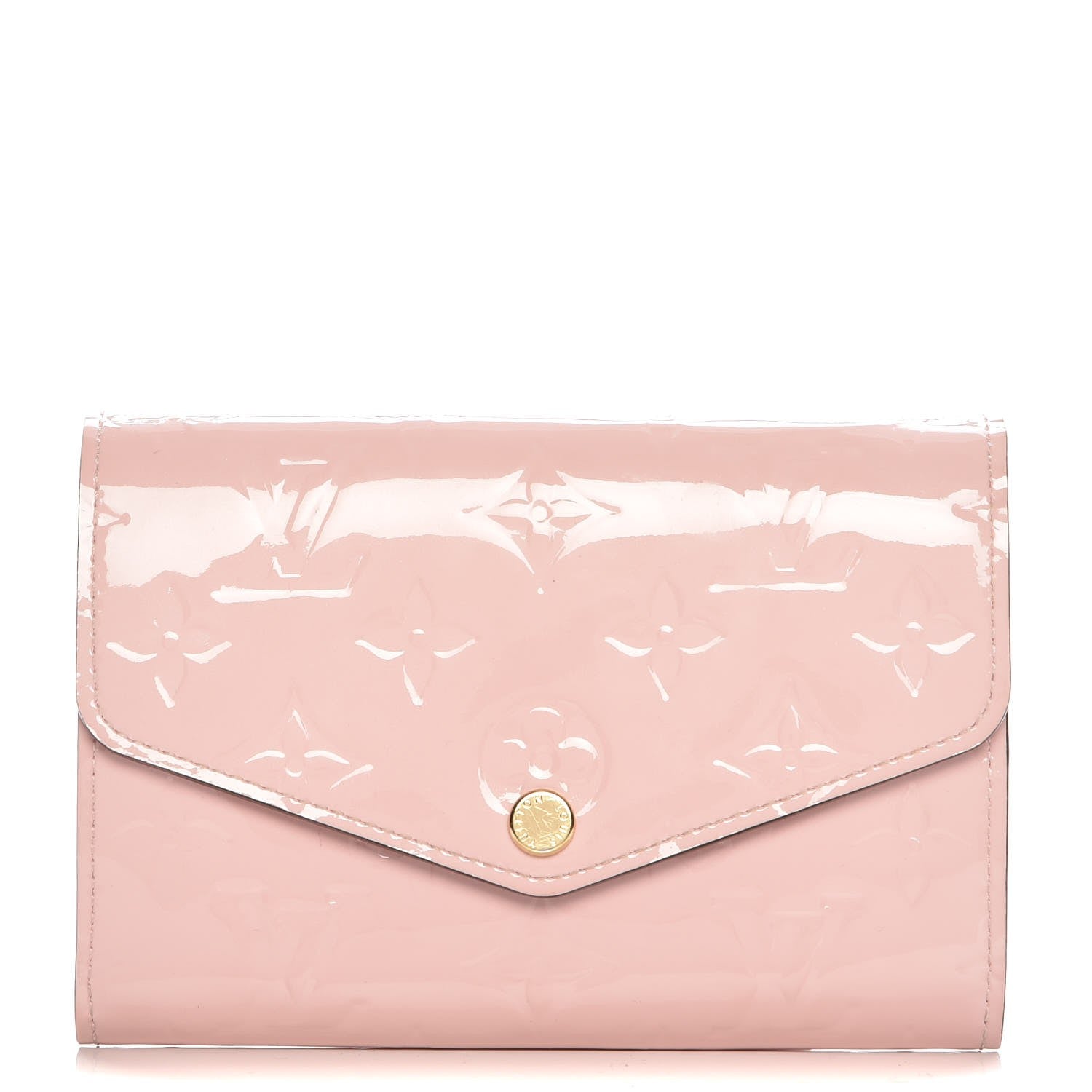 Louis Vuitton Vernis Sarah Compact Wallet Rose Ballerine 1 of 8