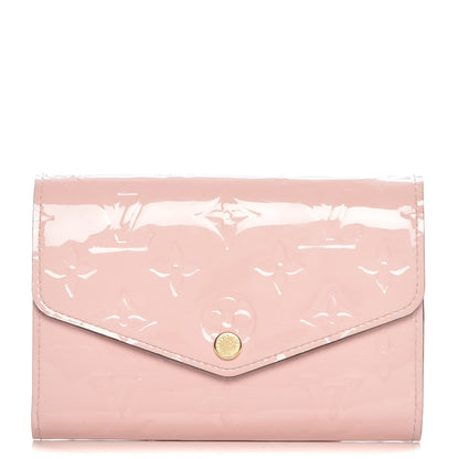 Louis Vuitton Vernis Sarah Compact Wallet Rose Ballerine 1 of 8