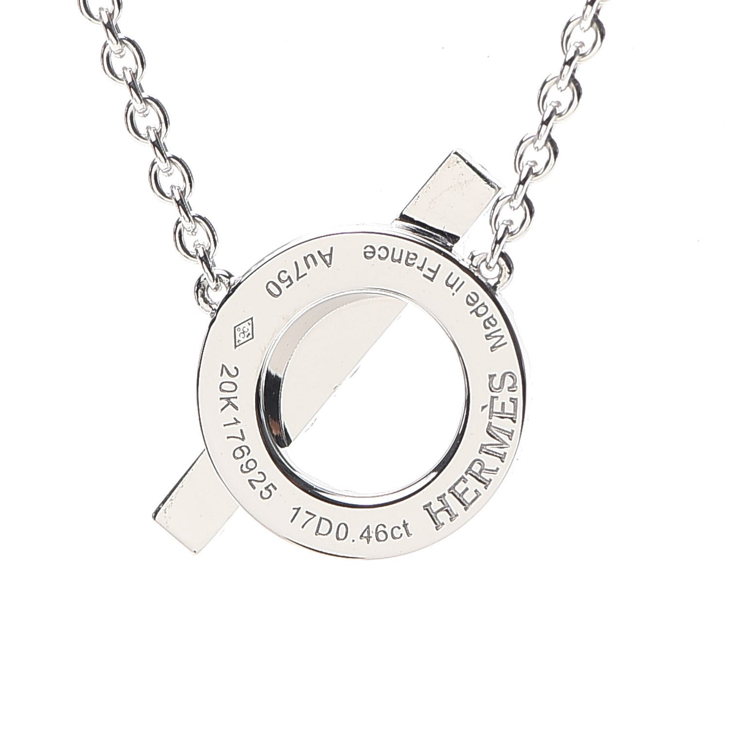 18K White Gold Diamond Finesse Pendant Necklace