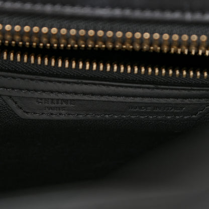 Celine Satin Calfskin Mini Tri-Color Luggage Dark Grey 7 of 20