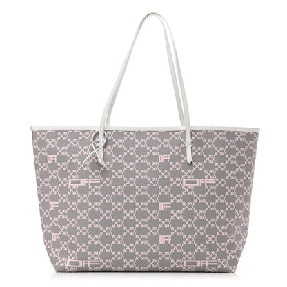 Off-White Coated Canvas Arrow Print Day Off Tote Bag White 3 of 14