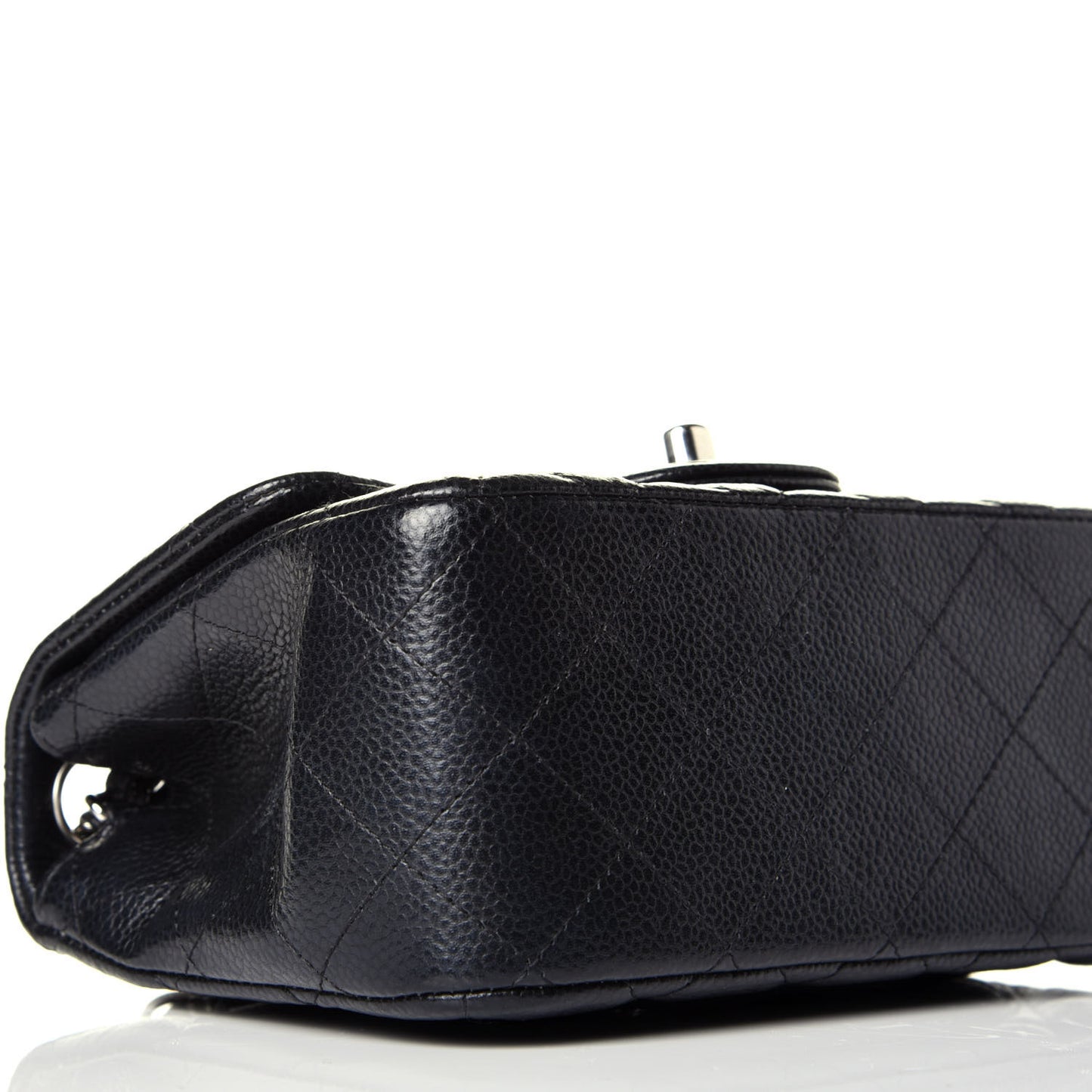 Caviar Quilted Mini Square Flap Black