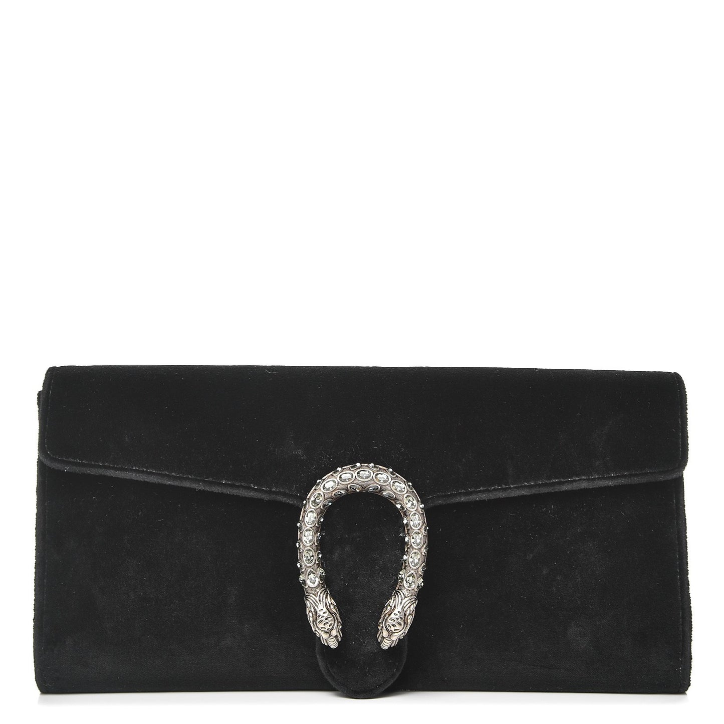 Suede Dionysus Clutch Nero Black