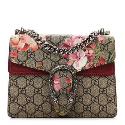 Gucci GG Supreme Monogram Blooms Mini Dionysus Shoulder Bag Beige Multicolor Dry Rose 1 of 11