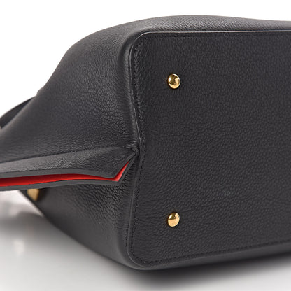 Valentino Garavani Grainy Calfskin Small VLogo Escape Shopper Black 8 of 11