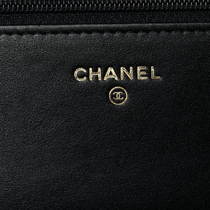 Chanel Caviar Quilted Boy Wallet On Chain WOC Black 6 of 11