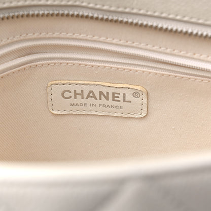 Chanel Caviar Quilted Medallion Tote White 6 of 13