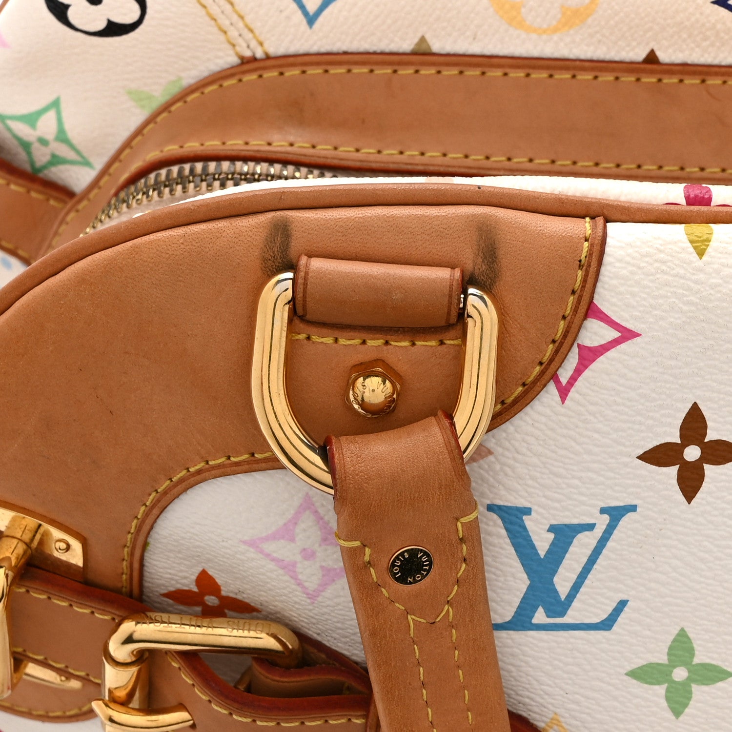 Louis Vuitton Monogram Multicolor Claudia White 12 of 15