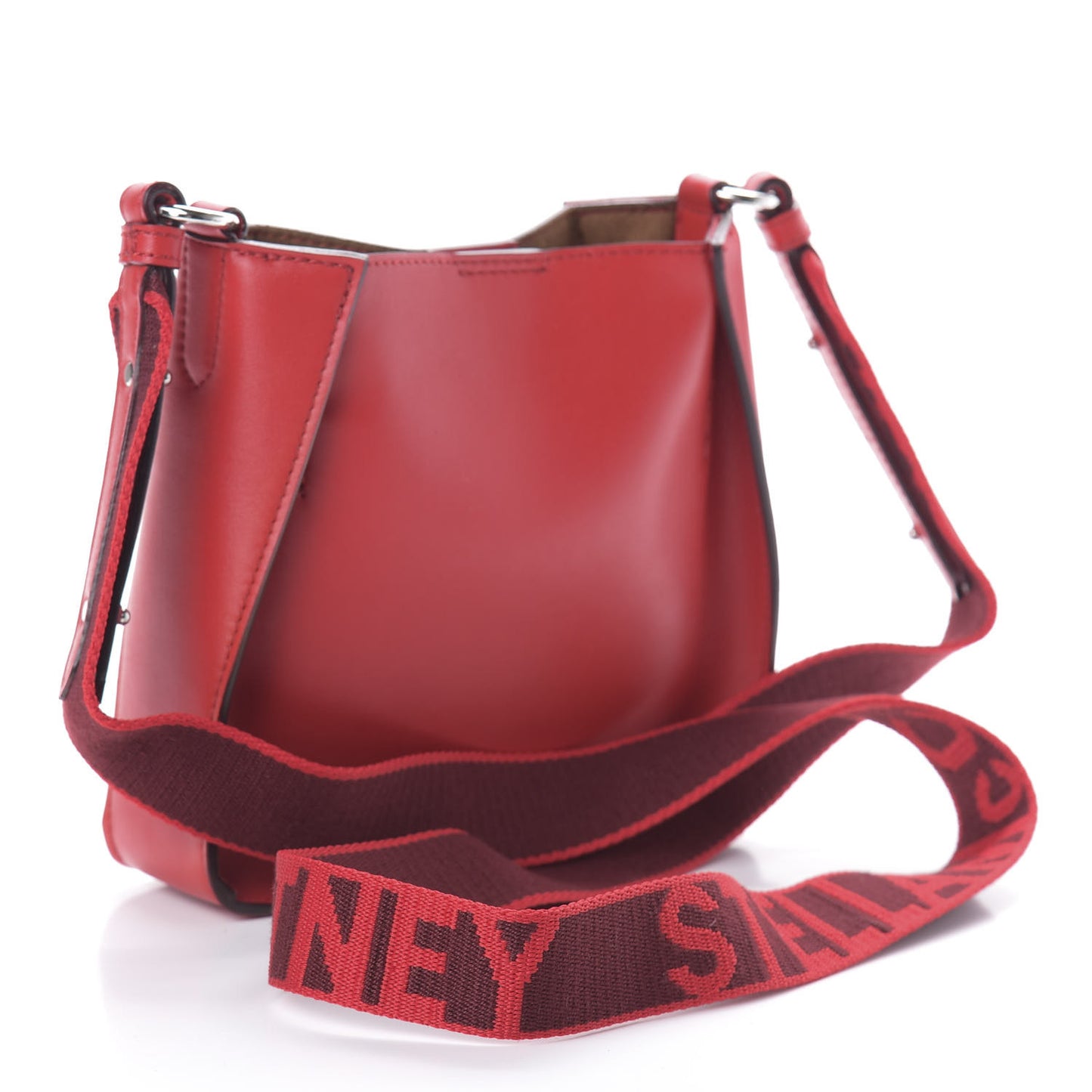 Eco Alter Nappa Perforated Logo Tiny Crossbody Lover Red