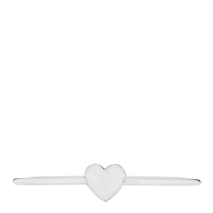 Tiffany Sterling Silver Puffy Heart Bangle Bracelet 1 of 5