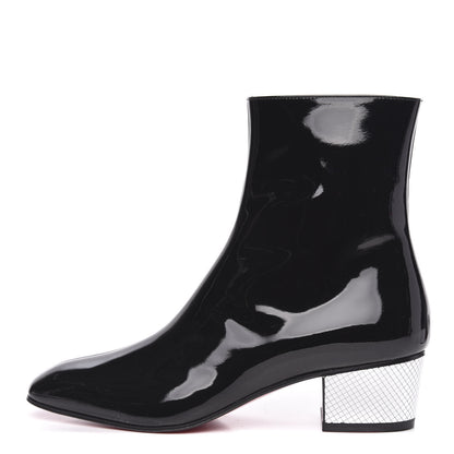 Christian Louboutin Patent Palace Disco Ball Donna 40 Ankle Boots 38 Black 1 of 7