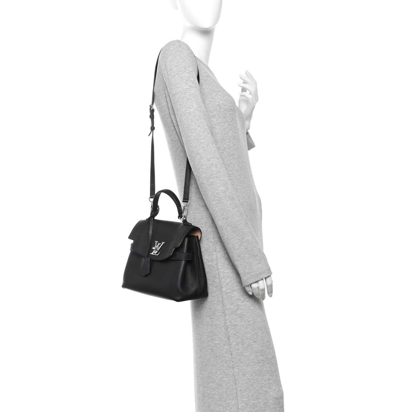 Calfskin Lockme Ever BB Black