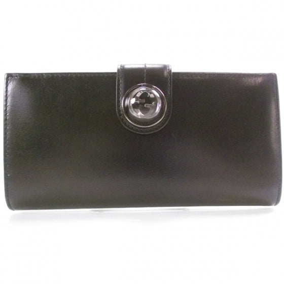 Gucci Leather Galaxy Continental Wallet Metallic Black 1 of 8